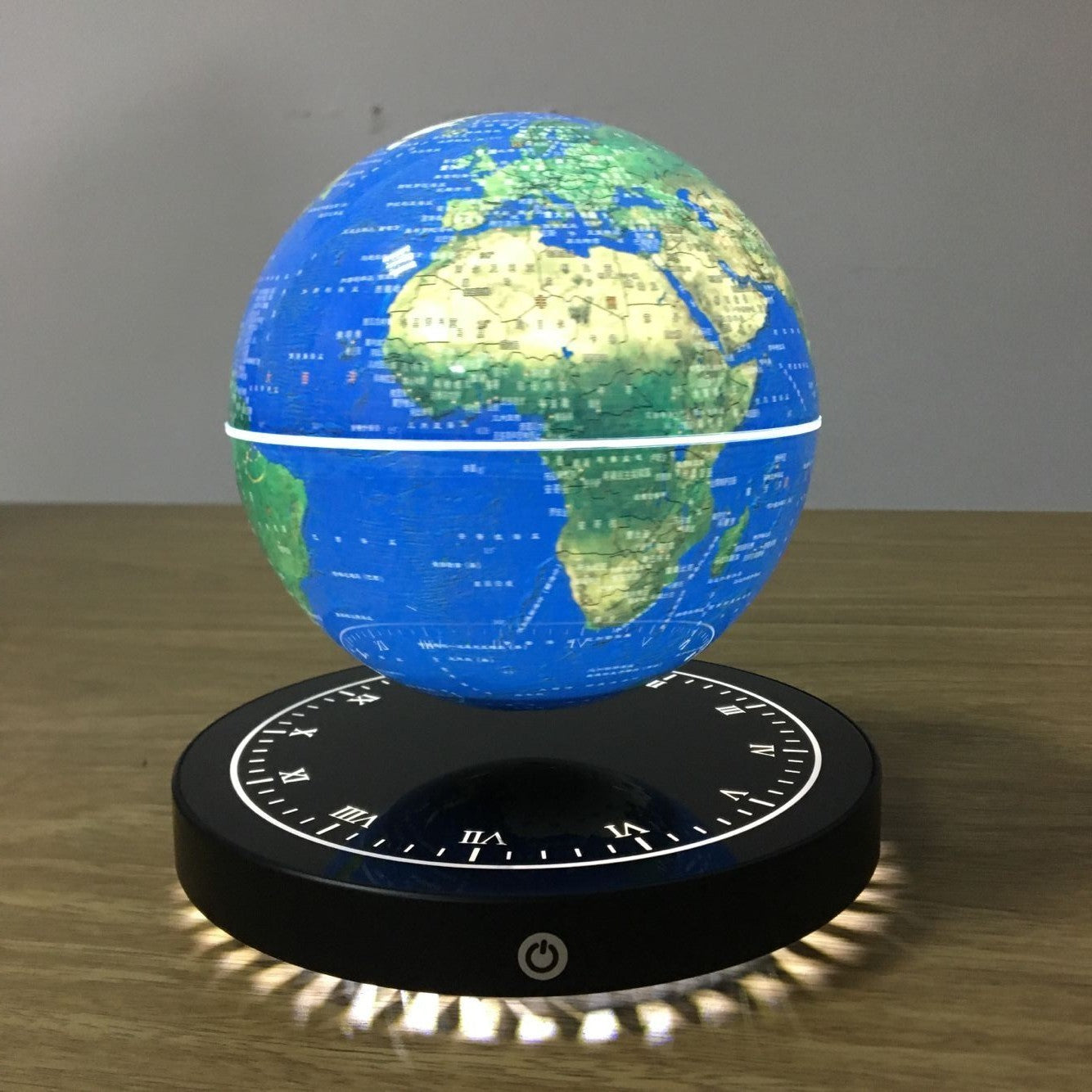 Magnetic levitation globe luminous clock base