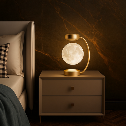Creative Personality Magnetic Levitation Moon Lamp For home Bedside Table Lamp