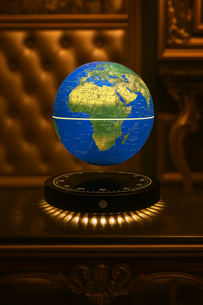 Magnetic levitation globe luminous clock base